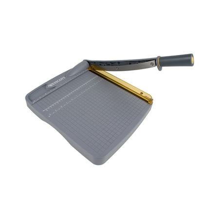 Westcott Multi-Purpose Guillotine Trimmer, 12", Titanium Bonded, Black and Yellow