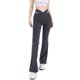 thumbnail image 1 of MKLEKYY Leggings de cintura alta para mujer, calados, acampanados, para yoga y fitness, informales, modernos, para entrenamiento, 1 of 4