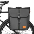 thumbnail image 4 of Hearth & Gear Bike Storage 600D Quick Release Luggage Pouch Coated Rear Bike For Commuting And Travel Bike Pannier 20L 600D Rack With Quick Release Coated Rear Bike For Commuting Rear Bike Rack for, 4 of 7