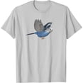 thumbnail image 2 of Blue Flying Budgie Parakeet Bird for Men Women Kids Girls T-Shirt, 2 of 2