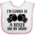 thumbnail image 3 of Inktastic Boxer Like Daddy Boxing Boys or Girls Baby Bib, 3 of 4