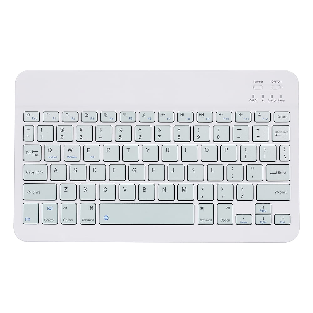 Andoer 10-inch Wireless BT Keyboard Three-system Universal Colorful Rechargeable BT Keyboard Mobilephone Tablet Universal Keyboard Green