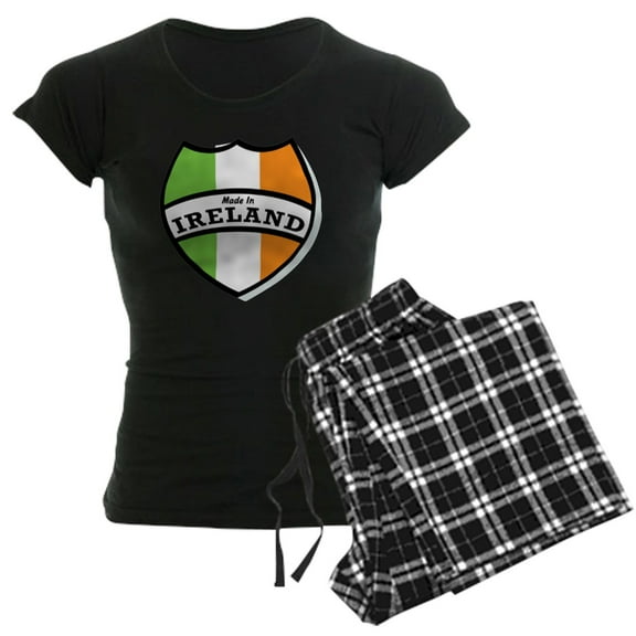 CafePress - Made In Ireland Women's Dark Pajamas - Women's Short Sleeve Print T-Shirt and Pants Dark Cotton Pajama Set