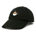 thumbnail image 4 of DALIX Cappuccino Hat Coffee Cup Womens Baseball Cap in Black, 4 of 5