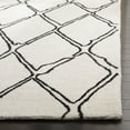 thumbnail image 6 of SAFAVIEH Casablanca Amilia Geometric Diamonds Wool Shag Area Rug, Ivory/Black, 4' x 6', 6 of 7