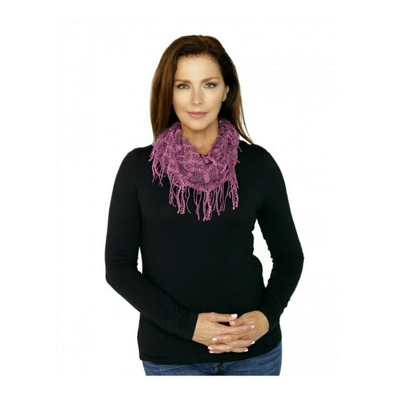 Urban-Peacock Memories Women's & Girl's Lightweight Mini Infinity Loop Fashion Collar Tube Scarf - Lavender