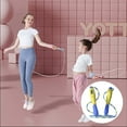thumbnail image 4 of TIELUTT With Counter Indoor Skipping Ropes for Adults Counting Adjustable Yoga Gear Storage Rack Straps for Horses Stretching Yoga Stretching Belt for Exercise Yoga Set to Improve Strength and Flexib, 4 of 5