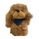 thumbnail image 3 of Funda de cabeza de conductor de perro de peluche, adorable, universal, regalo para golfistas, novedoso, antiarañazos Café, 3 of 9