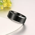 thumbnail image 4 of Black Gold Plated Tungsten Carbide Mens Ring Men Wedding Band Steel Ring for Man, 4 of 7