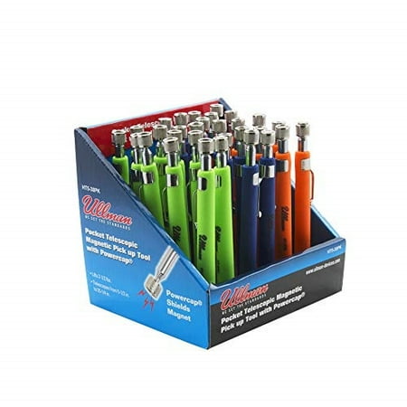 

ullman ht-5dis 10-piece extra high pocket telescopic magnetic pick-up tools counter top display set