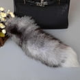 thumbnail image 5 of Plush-fox Tail Keychain Furry Animal Tail Keyring Keychain 40cm Animal Tail, 5 of 5