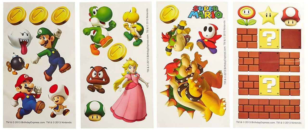 Super Mario Party Small Wall Decals 