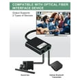 thumbnail image 3 of RAWAUX 1x2 Digital Optical Audio Toslink Splitter for Sound Bar, TV, PS4 & Xbox (1 Male to 2 Female, Black), 3 of 8