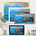 thumbnail image 4 of Designart 'The Blue Ocean By Rocky Cliffs' Nautical & Coastal Framed Art Print, 4 of 4