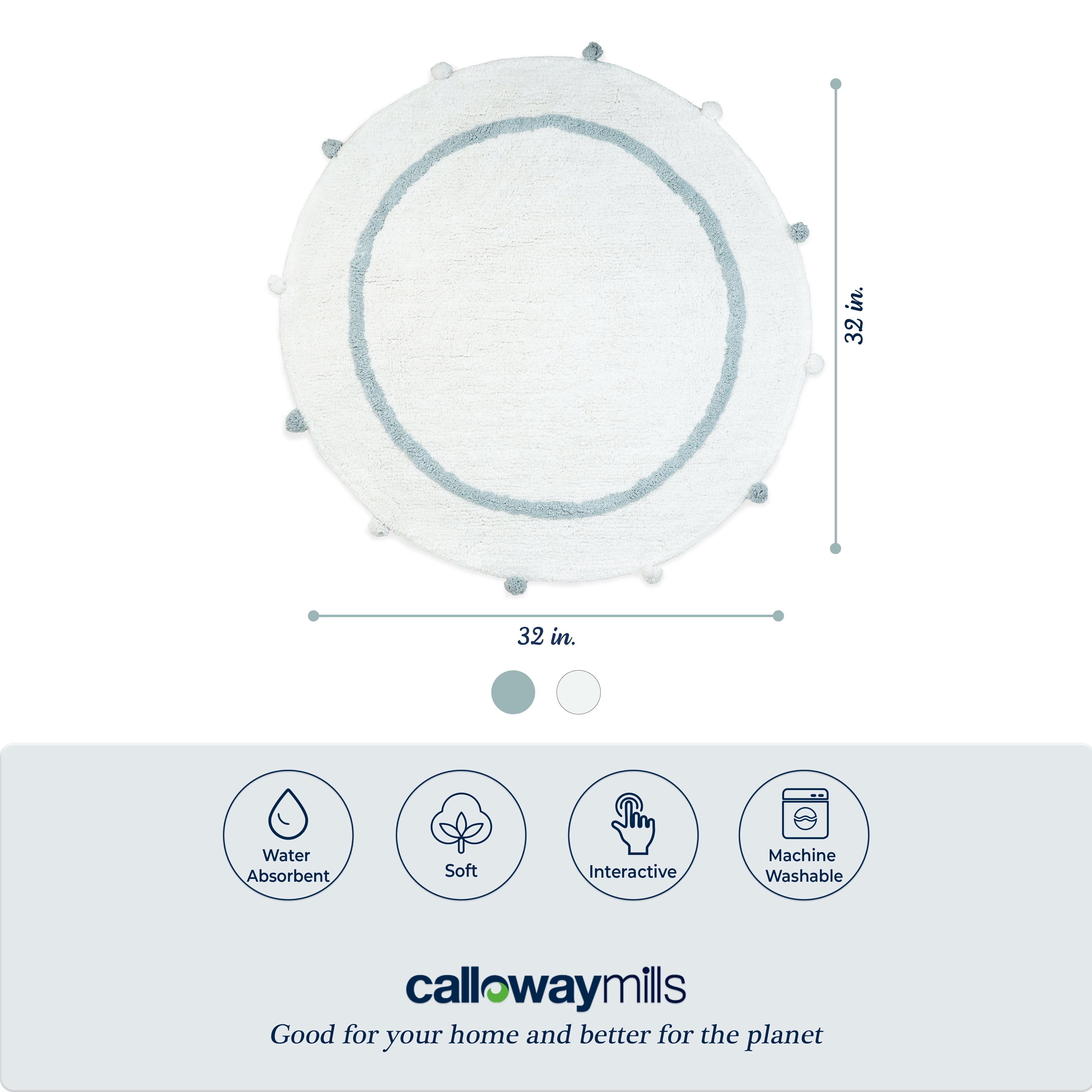 Calloway Mills 1141632 Baby Blue Tassel 32"