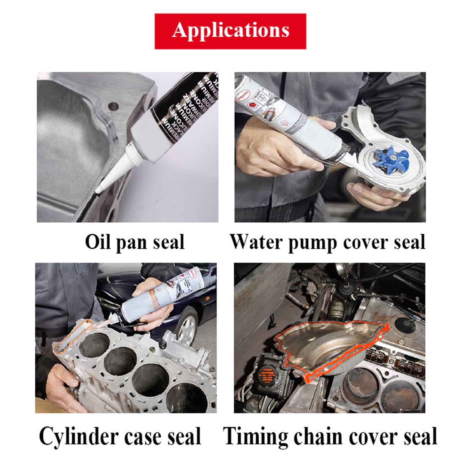 UNTERING Glue Gun For Motorbike Engine Maintenance 5910 Potting Sealant Flange Applicator Manual Caulking Dispenser