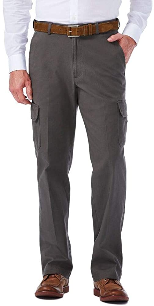 Haggar Mens Stretch Comfort Cargo 