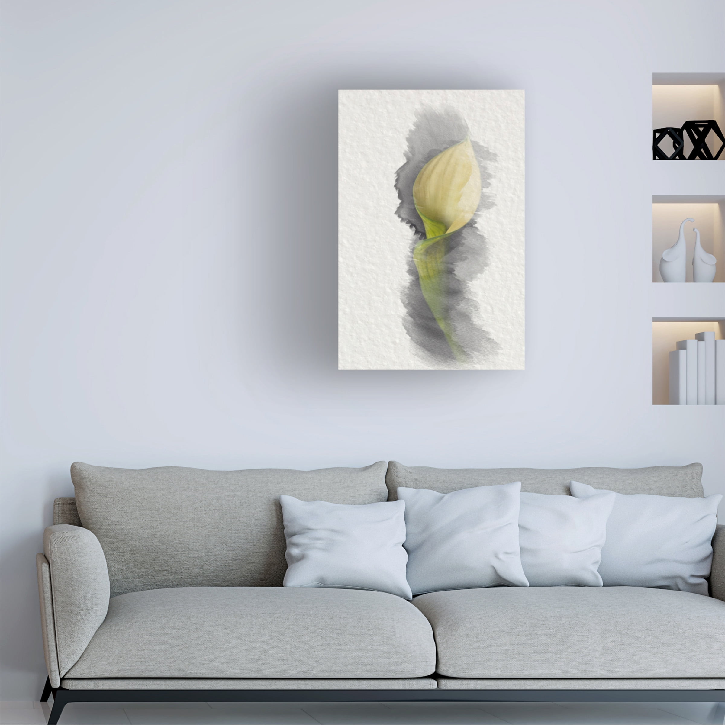 Lori Hutchison 'Yellow Calla Lily' Canvas Art