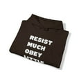 thumbnail image 4 of Resist Much Obey Little Hoodie Sweatshrit, Walt Whitman Quote Hoodie, 4 of 9