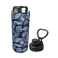 thumbnail image 2 of Susaid Tropical Leaves Print 18oz Sports Insulated Kettle Stainless Steel Water Bottle Leakproof Sport Flask, 2 of 7