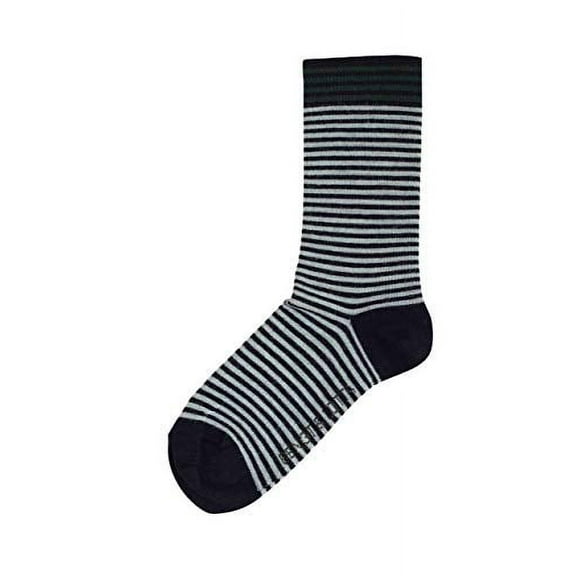Bengt & Lotta Merino Wool Socks Formal Casual Men's Women's Large (40-45) Black Grey Stripes Axel by Bengt & Lotta