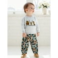 thumbnail image 5 of Rovasas Baby Boy Fall Outfit Reindeer Letter Long Sleeve Sweatshirt Camo Pants, 5 of 9