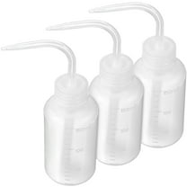 ULTECHNOVO Wash Bottles 3pcs 150ml Plastic Safety Lab Squeeze Bottles LDPE Squirt Bottles with Narrow Mouth and Scale Labels