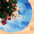 thumbnail image 5 of FMSHPON SnowflakesStars Xmas Christmas Tree Skirt Stand Mat for Holiday Party Decoration Indoor Outdoor 36 inches, 5 of 6