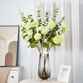 thumbnail image 4 of Clearance Under $10 Artificial flowers, Artificial Hydrangea Flowers Hydrangea Flowers For Wedding Centerpieces Bouquets DIY Floral Decor Home Decoration With Stems, 4 of 6