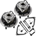 thumbnail image 3 of MotorbyMotor (4WD) Suspension Kit Front Wheel Bearing and Hub Assembly with 5 Lugs and Upper Control Arms Fits for 2002-2005 Dodge Ram 1500 Suspension Lower Ball Joints w/4-Wheel ABS, 3 of 8