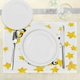 thumbnail image 3 of Ambesonne Saying Place Mats Set of 4, Star Phrase, Standard Size, Earth Yellow Black, 3 of 6