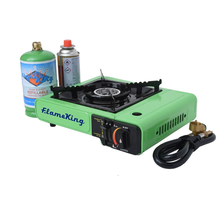 Flame King Portable Multi Fuel Butane or Propane Camping Stove Burner with  Carry Case - Walmart.com