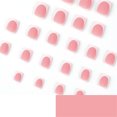 thumbnail image 4 of Fofosbeauty 24pcs Press on False Nails, Square Fake Nails, Short Square French Matte in Common, 4 of 9