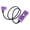 Purple, variant on D-tap Power Cord Connectors Conveniently Power up to 4 Devices Simultaneously