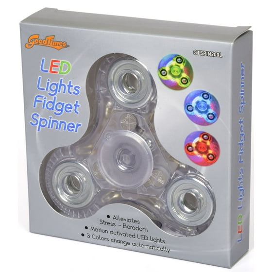GOODTIMES GTSPIN200L COLOR CHANGING LED FIDGET SPINNER W METAL