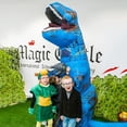 thumbnail image 4 of Disfraz inflable de tiranosaurio, disfraz de Halloween, juego de rol, disfraz inflable de dinosaurio musculoso realista, 4 of 5