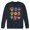 NAVY, variant on - Musical Skulls - Men's Crew Neck Fleece Pullover