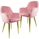 thumbnail image 1 of 2 Sillones Comedor Eames Tapizado Rack & Pack  Rosa Terciopelo Sala Habitación, 1 of 5
