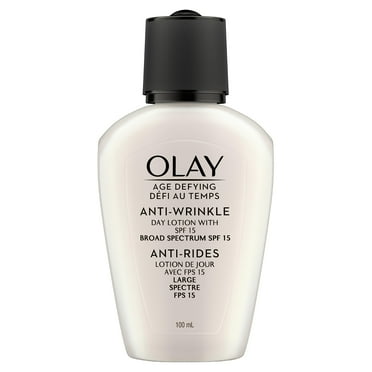 Face Moisturizer By Olay Age Defying, Anti-Wrinkle Day Lotion With Sunscreen, Broad Spectrum , Spf 15, 3.4 Oz. (Pack Of 3) Packaging May Vary