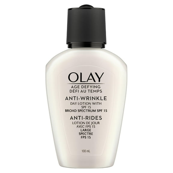 Face Moisturizer By Olay Age Defying, Anti-Wrinkle Day Lotion With Sunscreen, Broad Spectrum , Spf 15, 3.4 Oz. (Pack Of 3) Packaging May Vary