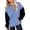 R110/Blue, variant on Vividxx Hoodies For Girls Oversized Long Sleeve Hooded Sweatshirt Kids Casual Color Block Pullovers Tops With Pocket Fashion Clothes 8-10 Years
