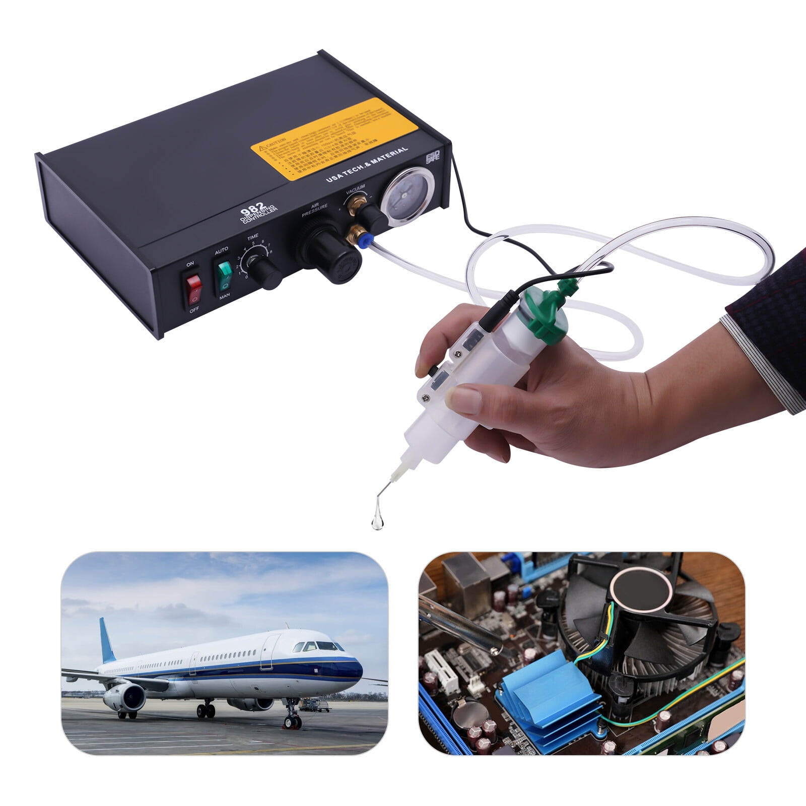 Automatic Glue Dispenser Pneumatic Dispensing Controller Machine High Precise