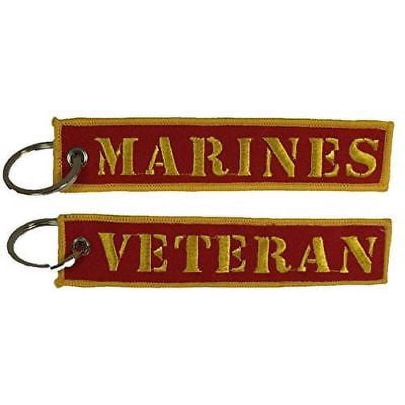 USMC MARINES VETERAN KEY CHAIN MARINE CORPS DEVIL DOG SEMPER FIDELIS YUT