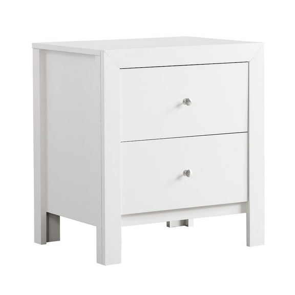 Glory Furniture Burlington Night Stand in White Color