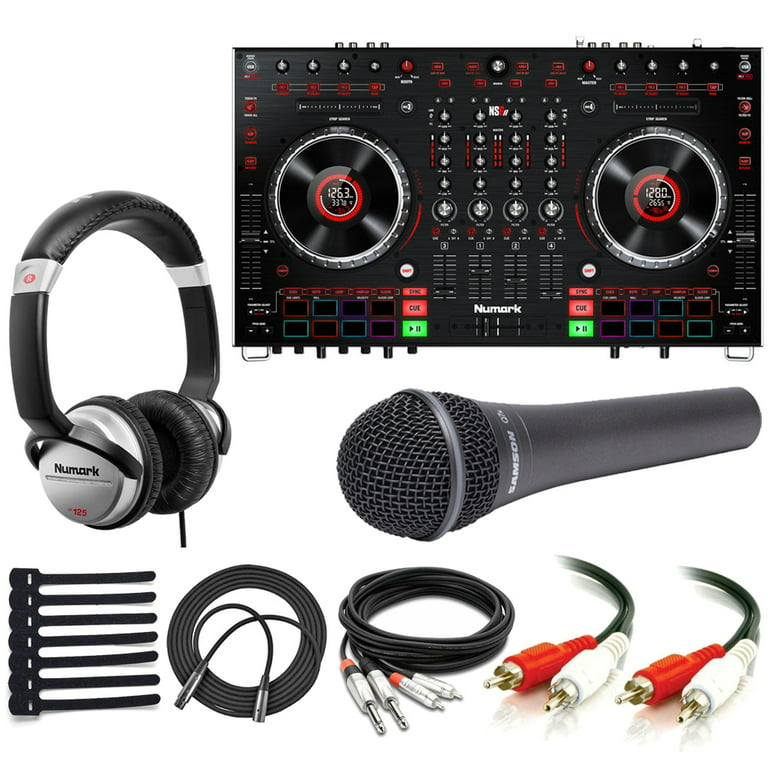 Numark NS6 II 4 Channel Premium DJ Controller + Dynamic Microphone