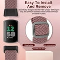 thumbnail image 3 of Vodtian 2 Pack Braided Bands For Fitbit Charge 6/Charge 5, Soft Nylon Adjustable Wristband For Women Men, 3 of 7