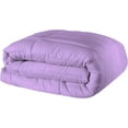 thumbnail image 4 of 1 Piece Luxury Long Box Pattern Comforter By D.N.G. BEDDINGS Premium Super Soft, All Season, 800 Thread Count, 100% Egyptian Cotton, Oversized Super King Size Lilac Color, 4 of 5