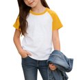thumbnail image 6 of Gfyviroh 3 Pack Girls Basic T-Shirts Color Block Cotton Short Sleeve Tee Shirt Soft Summer Versatile Casual Tops, 6 of 7