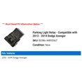 thumbnail image 2 of Parking Light Relay - Compatible with 2013 - 2014 Dodge Avenger, 2 of 2