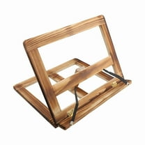 Foldable Recipe Book Stand,Wooden Frame Reading Bookshelf,Tablet Pc Support Stand2Xk12578
